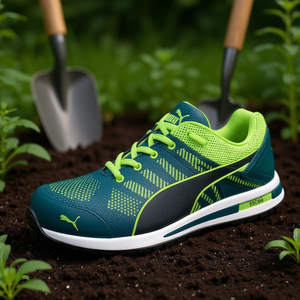 Chaussure de sécurité en tricot Elevate, modèle bas, vert, taille 44 W.11, bleu/vert, S1PS ESD FO HRO SR pour jardins et équipements de protection - Product Image 3