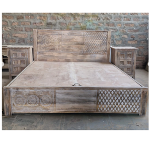 Cama de Pared de Madera Maciza Premium, Cómoda, Hecha a Mano, Tallada, Plegable, con Diseño Clásico y Elegante - Product Image 3