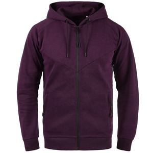 Sweat-shirt noir uni à coupe ample et à imprimé de logo personnalisé pour hommes, veste coupe-vent à capuche Streetwear - Product Image 6