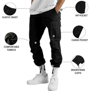 <b>Men</b> Multi Pocket Cargo Pants Spring and Autumn New <b>Men's</b> <b>Overalls</b> Cargo Pant Direct From Factory in Low Price. - Product Image 6