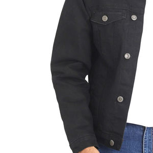 Stylish men denim jacket vintage distressed blue <b>jean</b> coat thick winter wear warm <b>lined</b> outerwear classic casual - Product Image 3