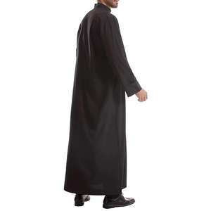 Vente chaude Vêtements islamiques à manches longues Hommes Thobe Arab Jubba Zipper Jubba Muslim Saudi Arab Dubai Thobe - Product Image 6