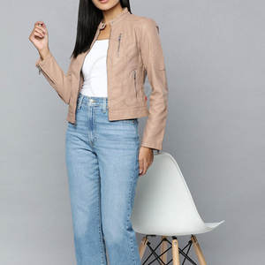 Veste en cuir véritable imperméable pour femme, style unique, vente chaude, respirante, coupe-vent, écologique, finition traitée - Product Image 4