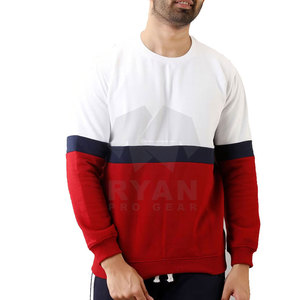 Vente en gros d'usine de sweatshirts pour hommes de qualité supérieure personnalisés professionnels personnalisés basiques en coton mélangé nouveau dernier design sweatshirts - Product Image 1