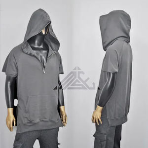 เสื้อฮู้ดซักแบบกรดสไตล์เมืองผ้านุ่มแบบสวมหัวน้ำหนักเบาระบายอากาศได้ดีเป็นมิตรกับสิ่งแวดล้อม - Product Image 1