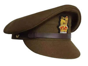 Casquette d'officier sur mesure, de qualité supérieure, en matériau réglable, surface lisse, visière ferme, casquettes d'officier - Product Image 4