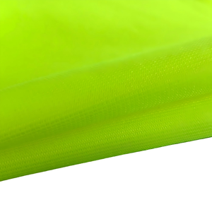 ผ้าถักโพลีเอสเตอร์100% ผ้า <span class=keywords><strong>HIV</strong></span> สีเหลืองระบายอากาศได้ดีสำหรับเสื้อกั๊กใส่ทำงานเครื่องแบบเครื่องป้องกัน PPE - Product Image 6