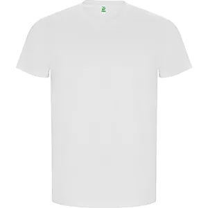 T-Shirt in Cotone Organico Dorato, Gadget Promozionali Sostenibili - Product Image 1