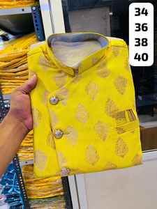 Export Quality <b>Men</b> Traditional Wedding Kurta <b>Set</b> with Embroidery Designer Party Wear Kurta for <b>Men</b> Dupatta Wedding Collection - Product Image 5