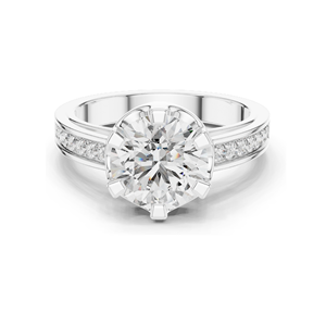 1.71 CT Lab-Grown Diamond Ladies Ring VVS-VS EF Clarity 18KT, 14KT, 10KT Gold & 925 Silver Rose, Yellow, White Gold & - Product Image 1