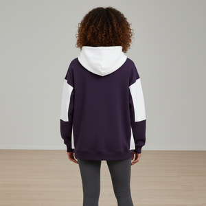 Sudadera con capucha para mujer, estilo vintage, lavado ácido, streetwear, hombros caídos, anti-bolitas, ecológica, 100% personalizada para invierno - Product Image 2