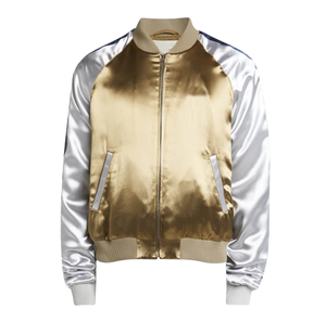 Blouson aviateur en satin d'hiver 100% nylon personnalisable pour homme, respirant, fermeture éclair, blouson aviateur pour homme, veste d'hiver - Product Image 5