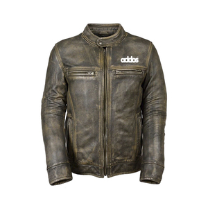 Chaqueta de cuero para hombre, chaqueta de cuero con etiqueta personalizada, a la moda, el mejor fabricante - Product Image 4