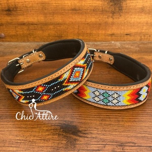 Nuevo personalizado al por mayor de lujo a mano de cuero genuino cómodo Collar de perro mascota de cuero de vaca multiusos Collar de perro acolchado - Product Image 1