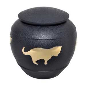 Urne funéraire blanche en métal en laiton de style européen de haute qualité pour humains animaux de compagnie et bébés exportation directe de l'Inde - Product Image 2