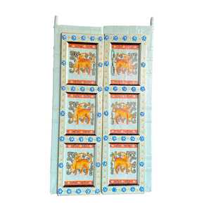 Vintage hand painted WOODEN DOOR decorative accessory Handcrafted living space decoration designer in bulk price - Product Image 4