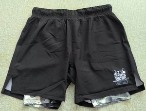 High Quality Custom Sublimated Nogi Bjj Shorts for Men Grappling Fight Mma Double <b>Layers</b> Shorts Mens 2 in 1 Gym Training Shorts - Product Image 6
