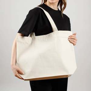 Sacs fourre-tout en toile pour femmes avec fermeture éclair et poche intérieure Modèle TG261 - Product Image 1