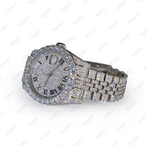 Montre de marque entièrement sertie de diamants Moissanite VVS - Autres bijoux d'occasion - Product Image 3
