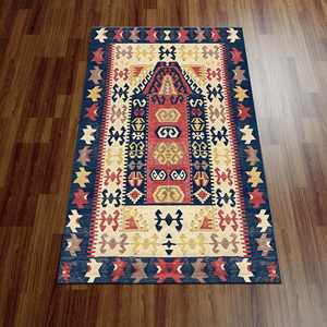 Vintage Kilim Pattern <b>Rugs</b>, Red <b>Rug</b>, Geometric <b>Rug</b> Pattern Prayer,Nonwoven Soft <b>Rug</b> - Product Image 1