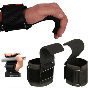 Correas de muñeca de levantamiento de alta resistencia Correas de peso muerto Empuñaduras de levantamiento de pesas Ganchos de levantamiento de pesas Gimnasio Nuevo de alta calidad - Product Image 6