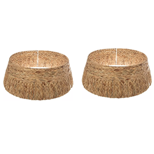 Collier de sapin de Noël rustique en jacinthe d'eau naturelle, jupe de sapin de Noël écologique pour une décoration de Noël charmante, en provenance du Vietnam - Product Image 4