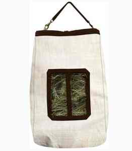 ถุงใส่หญ้าแห้งสำหรับม้าคุณภาพสูงแบบกำหนดเอง พร้อมขอบ ทนทาน ดีไซน์ 2 ช่อง ผลิตในปากีสถาน - Product Image 1