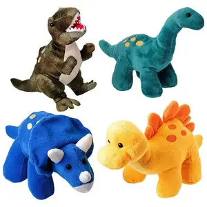 2023卸売高品質ぬいぐるみ恐竜4パック10 ''ロングキッズぬいぐるみ品揃えグレートセットキッズぬいぐるみ恐竜おもちゃ