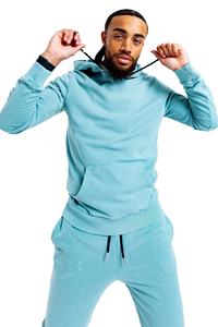 Chándal para hombre holgado personalizado lavado con ácido de diseño sólido, chándal de hombre con logotipo personalizado, suministro directo de fábrica, novedad - Product Image 2