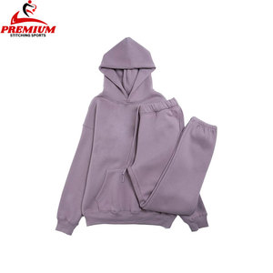Ensemble pantalon de survêtement et sweat à capuche empilés unisexe survêtement personnalisé vêtements de rue logo personnalisé survêtements baggy en polaire coupe-vent pour hommes - Product Image 5