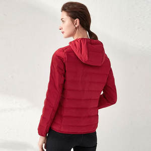Chaqueta de lona acolchada de punto para mujer, talla grande, hecha a medida, para senderismo y running al aire libre, transpirable, con mangas regulares - Product Image 5