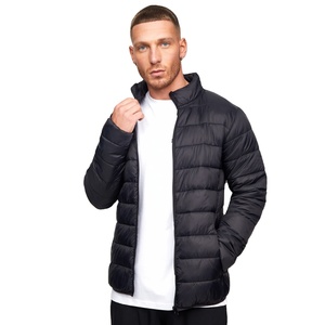 Chaqueta de Invierno para Hombre, con Cierre, Color Sólido, Cuello Alto, Logotipo Frontal, Capucha Desmontable, Acolchada y Gruesa, al por Mayor - Product Image 2