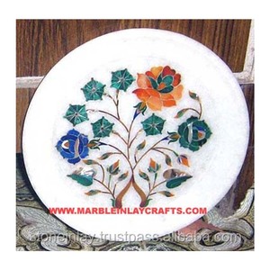 Plaque d'incrustation en marbre blanc Antique - Product Image 1