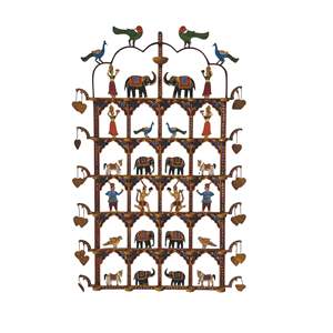 ประติมากรรมเหล็กแบบดั้งเดิมลายสัตว์สำหรับตกแต่งเทศกาลดีวาลี - Product Image 1