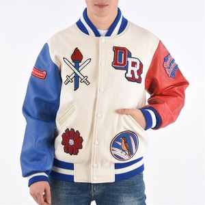 Chaqueta Universitaria de Lana para Hombre con Mangas de Cuero, Logotipo Personalizado de Alta Calidad, Chaqueta Universitaria de Moda de Invierno - Product Image 5