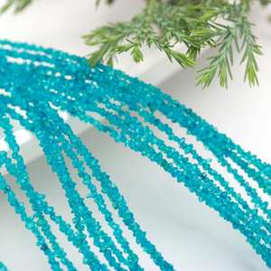 Cuentas de diamante Herkimer azul claro AAA + 2-3mm cuentas de pepitas de cuarzo de diamante Herkimer en bruto Natural para la fabricación de joyas 16" - Product Image 3