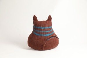 Eco-Friendly Wool Felted Cat <b>Cave</b> Handmade Modern Artisan Design Kitten House Comfortable <b>Bed</b> Box for Trained Cats Stylish - Product Image 3