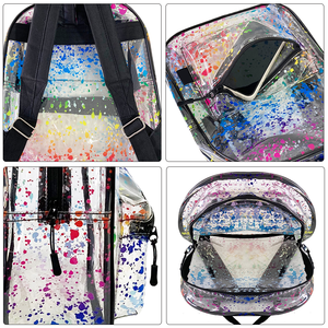 Mochila de colores transparentes, mochila transparente duradera, estadio de moda para niños y niñas, aprobado para conciertos, festivales, deportes - Product Image 2