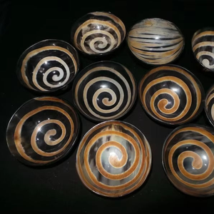 ชามเขาสัตว์ทำด้วยมือแท้ทนทานและใช้งานได้หลากหลายด้วยงานฝีมือรูปพระจันทร์เสี้ยว - Product Image 1