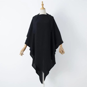 Polyester Double-layered Plus Size Women's Hijab Breathable Islamic Dubai Style <b>Long</b> Customizable Instant Headscarf for Festival - Product Image 4