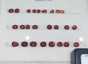 Loose Natural Spessartite Gemstone From Africa Third Party Certified Radiant <b>Cushion</b> & Oval Cuts Available in All <b>Shapes</b> Sizes - Product Image 2