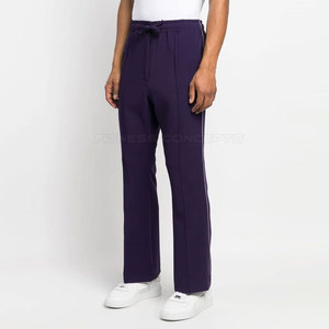 กางเกงแฟชั่นชายทรงสลิมฟิตลำลองผ้าคอตตอน100% ใส่สบายน้ำหนักเบามีลายกลางเอวตรง - Product Image 4