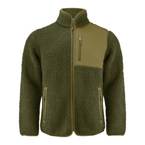 Service OEM, veste en toile de fourrure sherpa d'hiver de luxe sur mesure de haute qualité pour hommes, imperméable, coupe-vent, avec logo personnalisé - Product Image 1