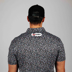 Manga corta de alta calidad para hombres para Polos Jersey de impresión completa informal con 3 botones para golf - Product Image 1