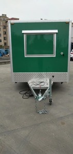 Remolque de Comida/Remolque de Cocina de 11 pies x 7 pies x 7.55 pies - Remolque de Comida Rápida de Aluminio Verde con Características Resistentes a la Oxidación, Nuevo - Product Image 4