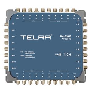 Multicommutateur satellite métallique Telra 10X16 à faible perte d'insertion, haute isolation, cascadeable, 950-2150 MHz TM-1016 - Product Image 3
