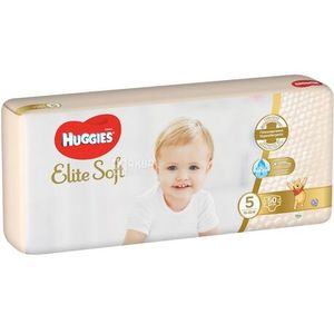 Couches jetables hypoallergéniques, cliniquement testées, Huggies Elite Soft et extra confort pour les nouveau-nés - Product Image 1