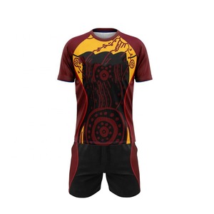 2025 Custom Made Quick Dry Breathable Knitted Cotton Rugby Uniforms High Quality Classical Jerseys <b>Sets</b> for Football Wear - Product Image 6