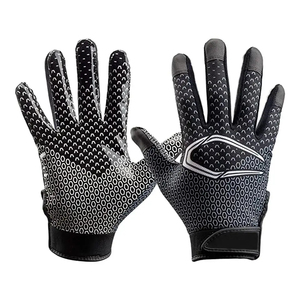Gants de football américain de conception personnalisée avec des caractéristiques extensibles et collantes de poignée améliorée - Product Image 4