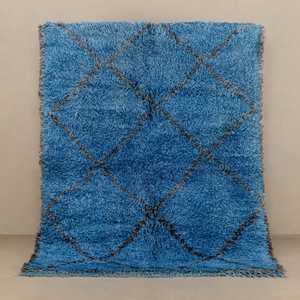 Tapis berbère tribal Boujad vintage, 100% laine, noué à la main, antidérapant, pour chambre à coucher - Product Image 3